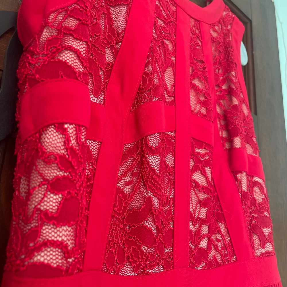 Size 3/4 Morgan& Company red ball gown/wedding guest dress. Only worn once